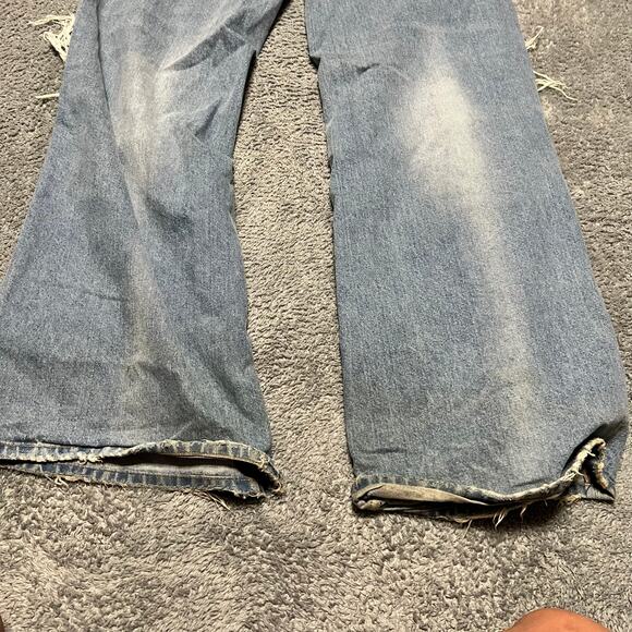 BDG Urban Outfitters Jeans Womens 27 Baggy Wide Leg Skater Barrel Blue ** - Picture 2 of 12